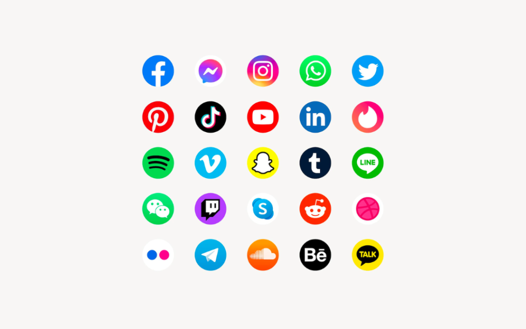 Liste réseaux sociaux