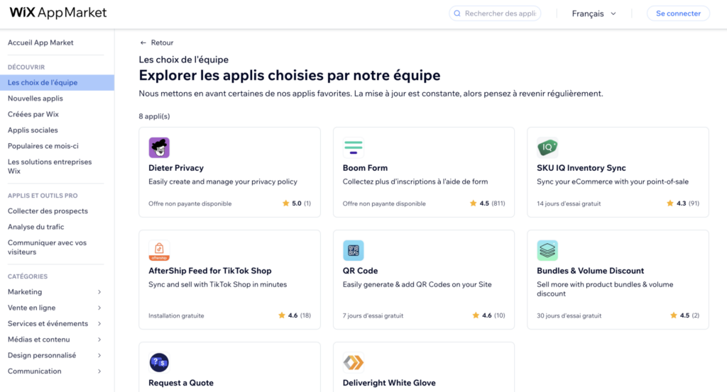 Wix AppMarket