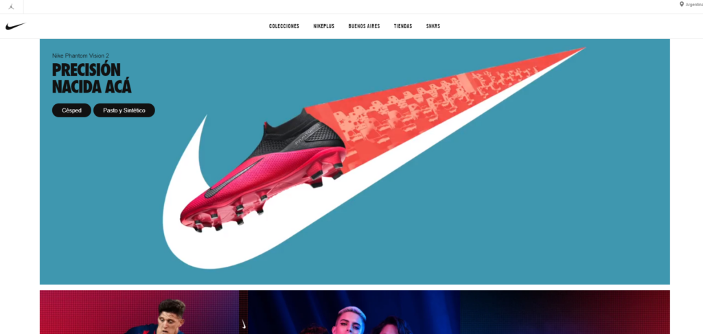 localisation de contenu Nike