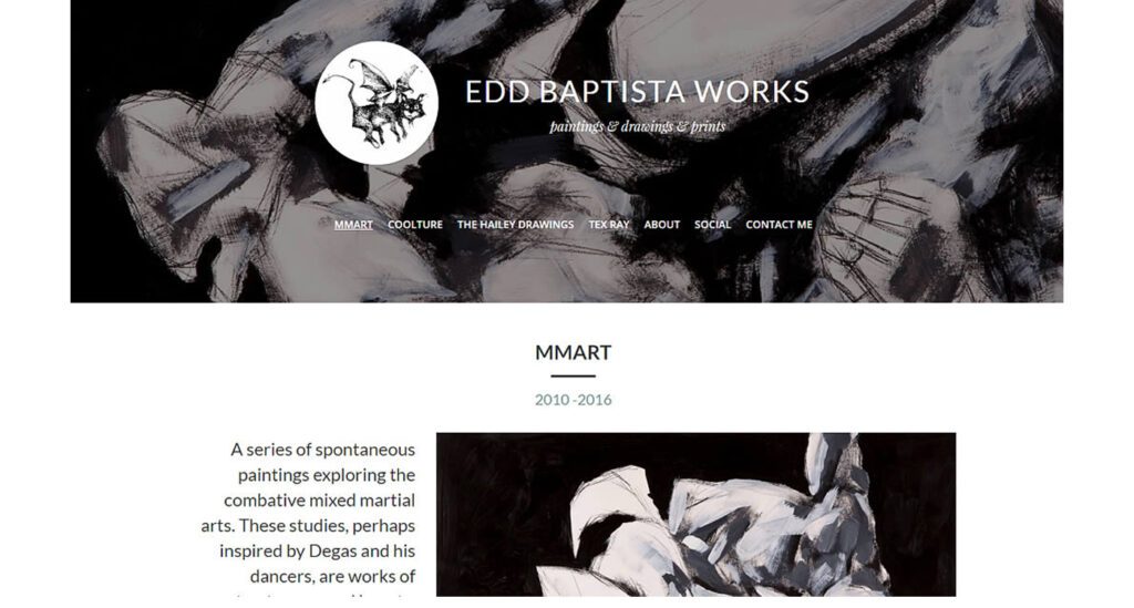 Edd Baptista Works exemple site Strikingly