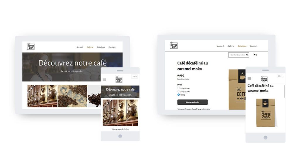 cafe exemple site Ionos