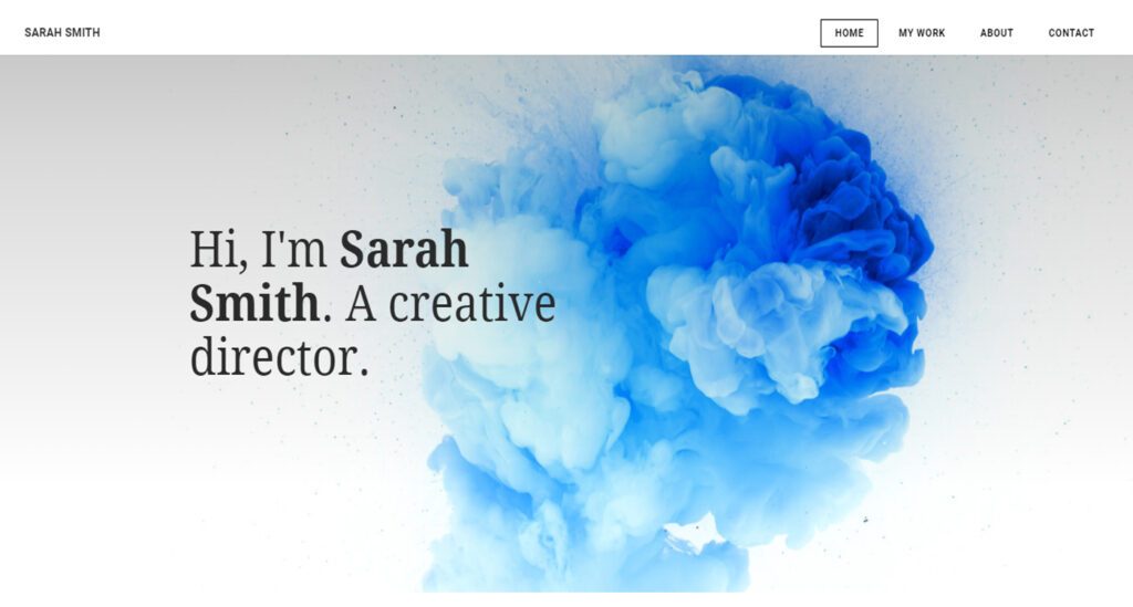 sarahsmith exemple site Weebly