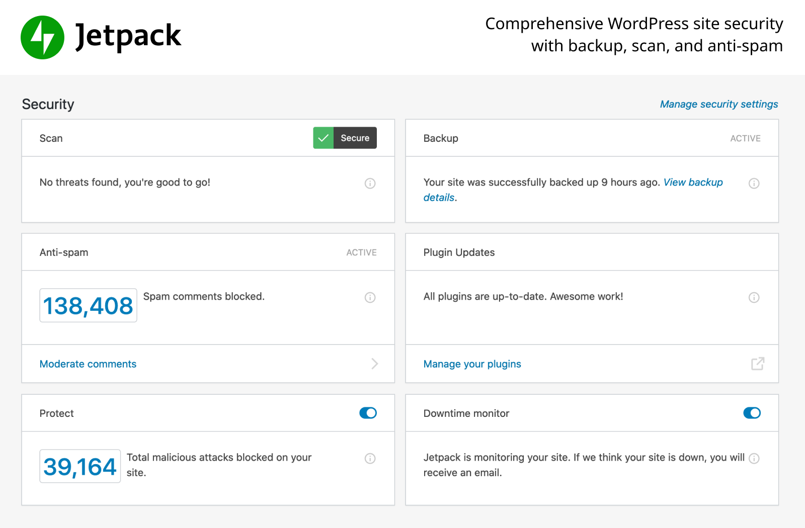 JetPack - 5 meilleurs plugins de sécurité pour votre site WordPress 5
