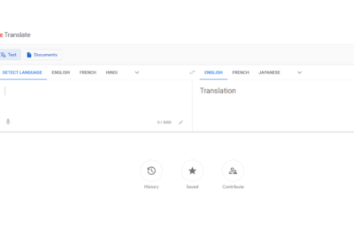 Google Traduction Screenshot