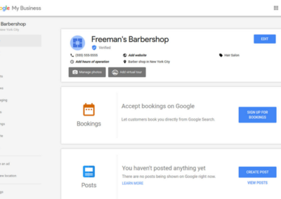 Google My Business screenshot