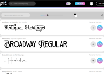 Fontspace Screenshot