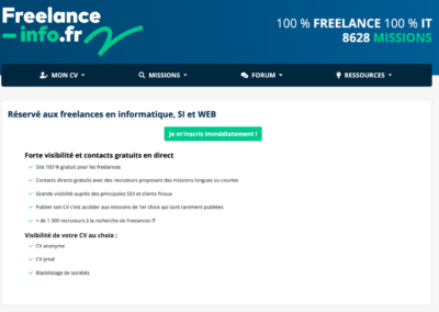 Freelance Info Screenshot