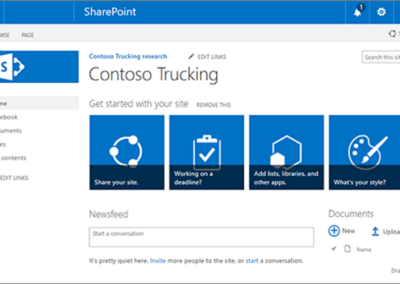 Microsoft Sharepoint Screenshot