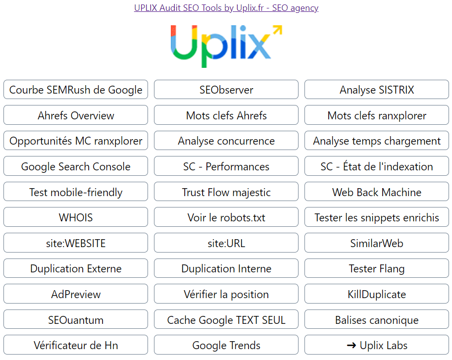Features Uplix Extension