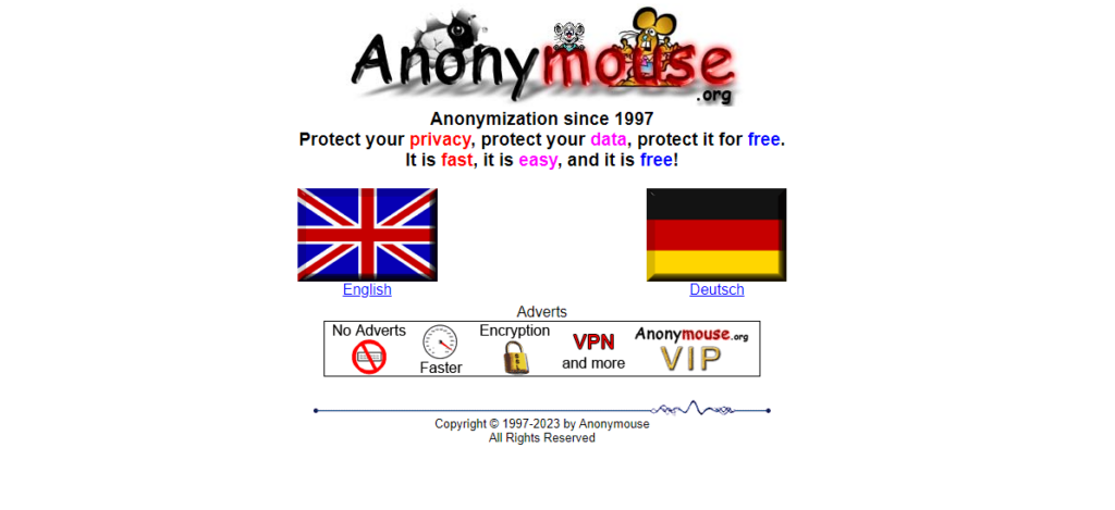 Anonymouse - Proxy gratuits