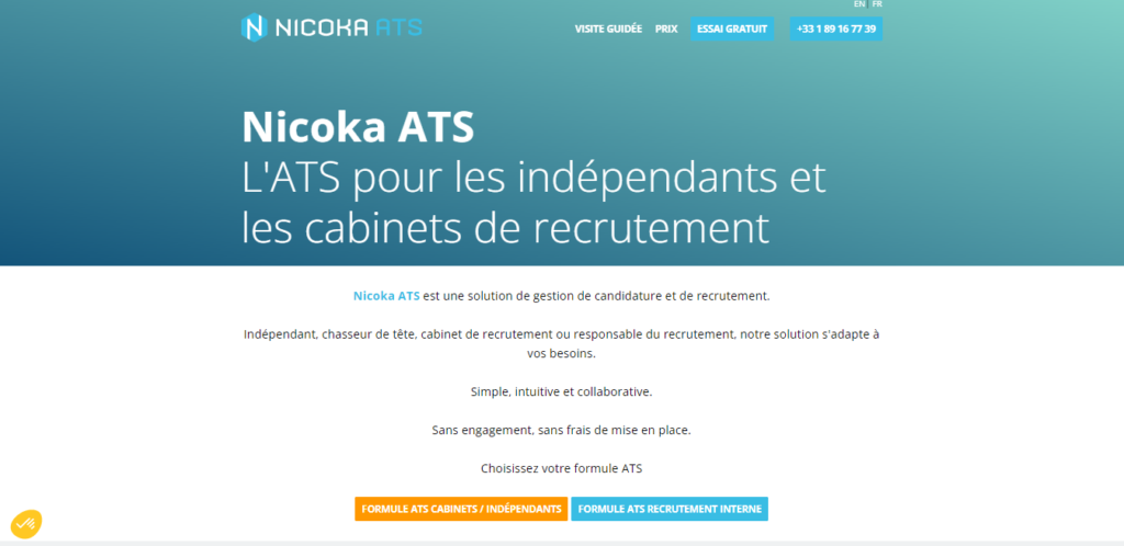 Nicoka ATS - logiciels de recrutement