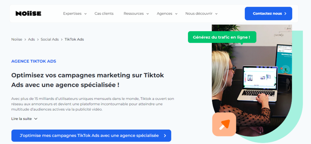 Noiise - agences TikTok Ads en France