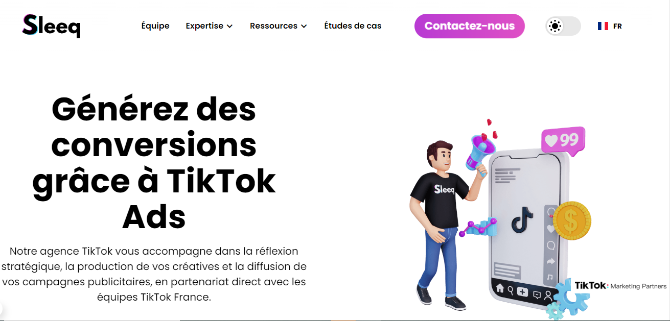 Sleeq - agences TikTok Ads en France