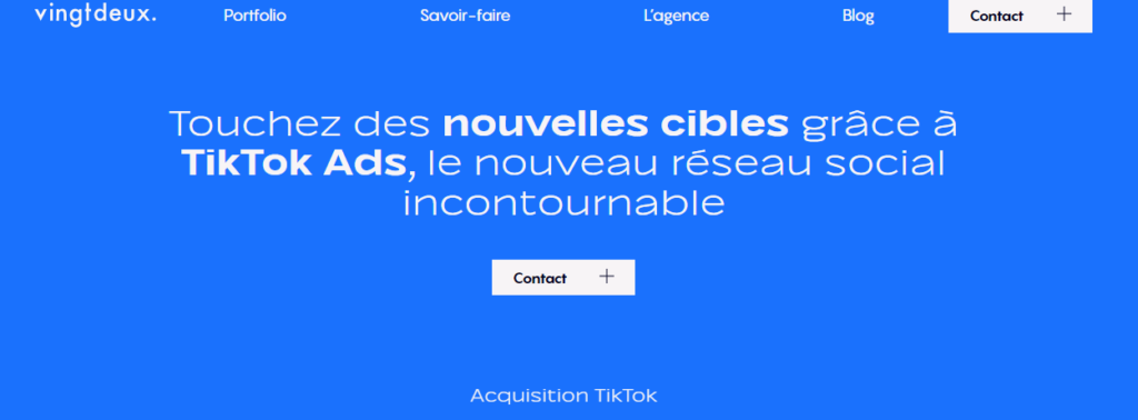 vingtdeux - agences TikTok Ads en France