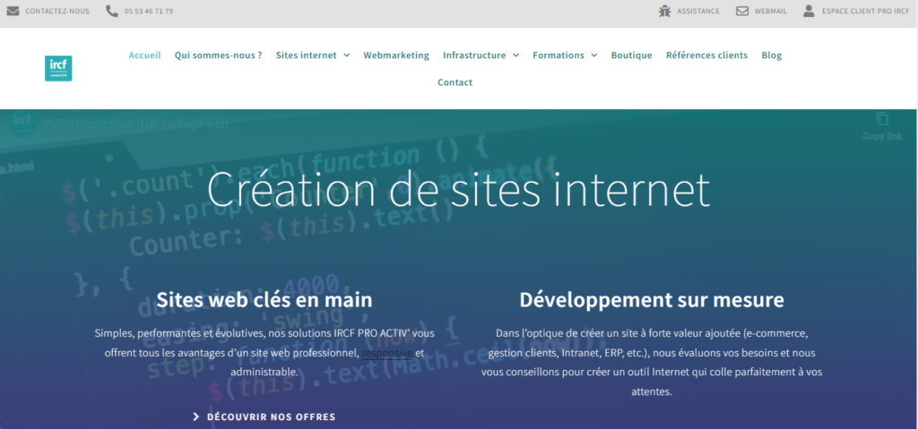 IRCF - Agences web Dordogne