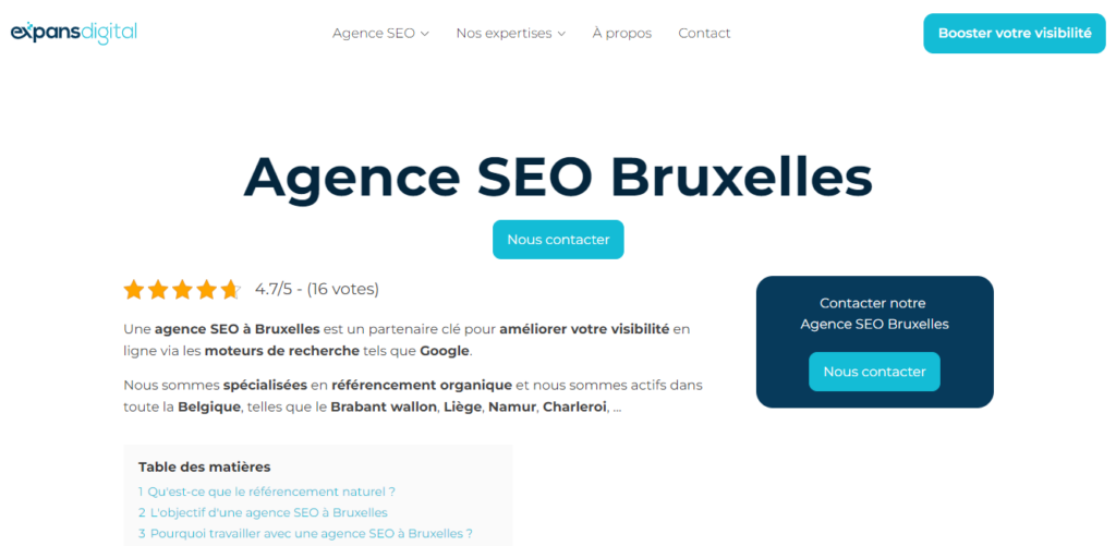 Expans Digital - Agence Seo Belgique