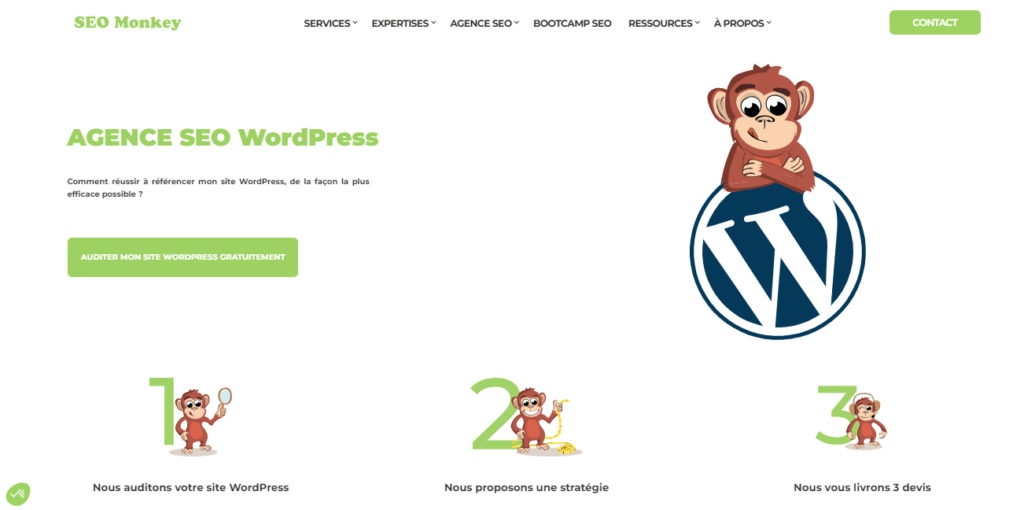 SEO Monkey - Agence seo wordpress