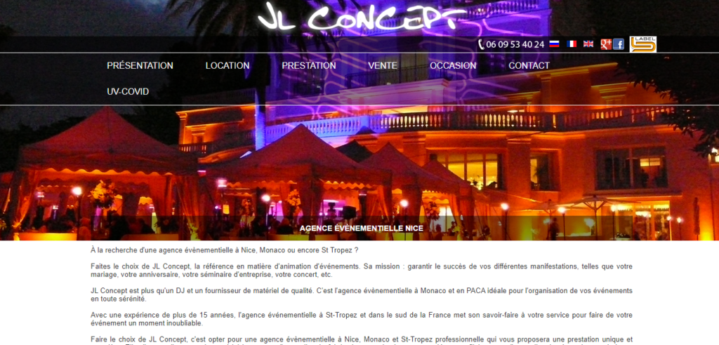 JL Concept - Agence evenementielle Nice