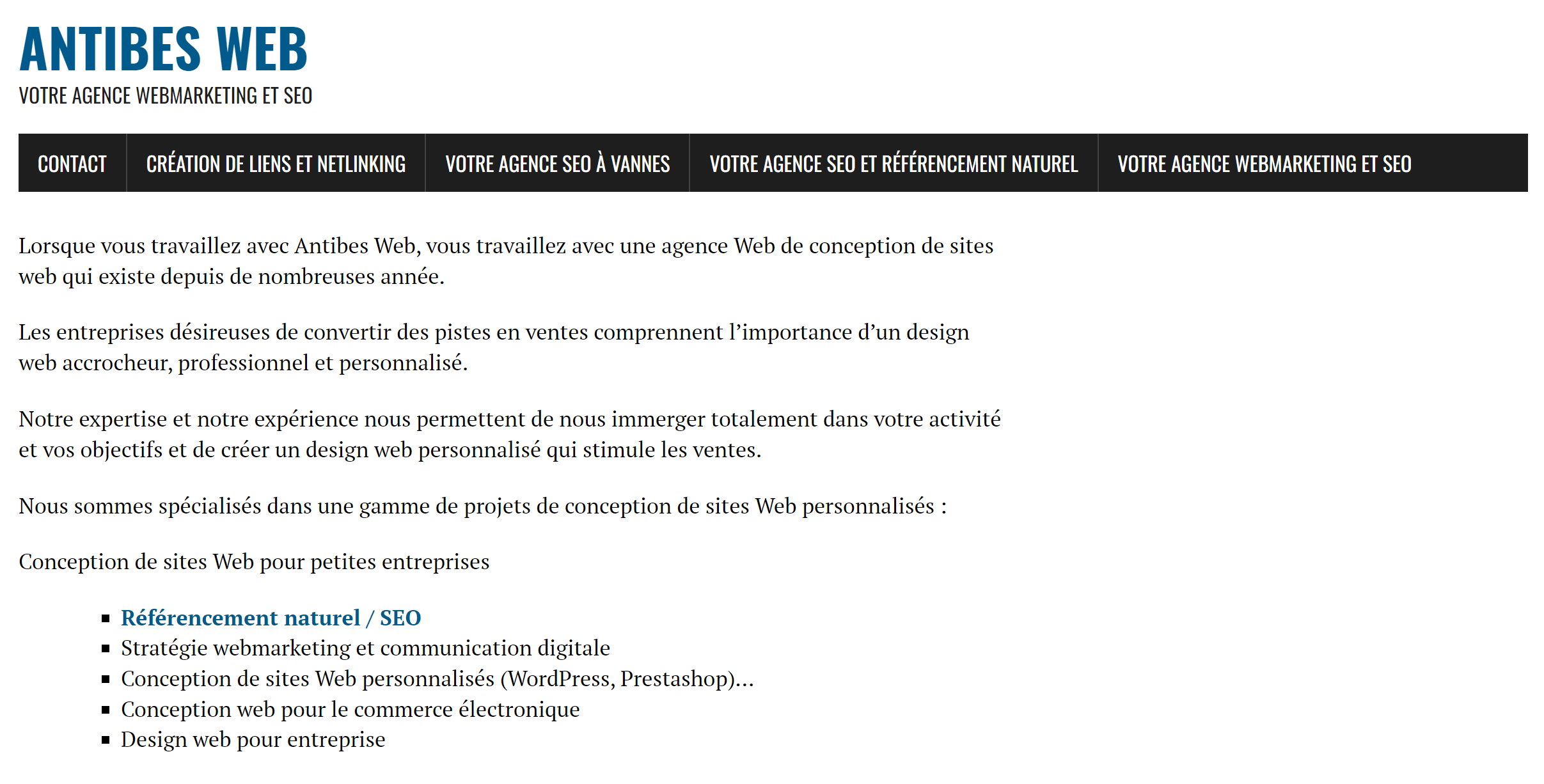 Antibes Agence Web