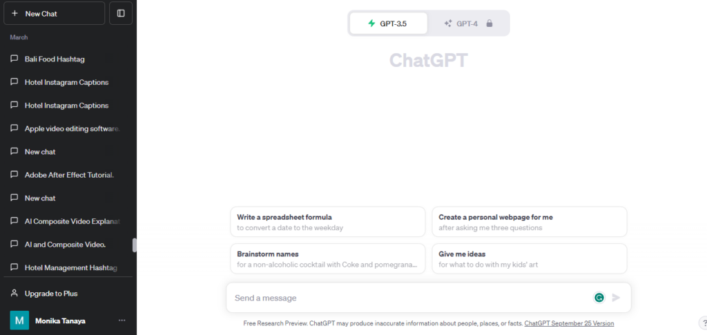 ChatGPT - générateurs de texte IA