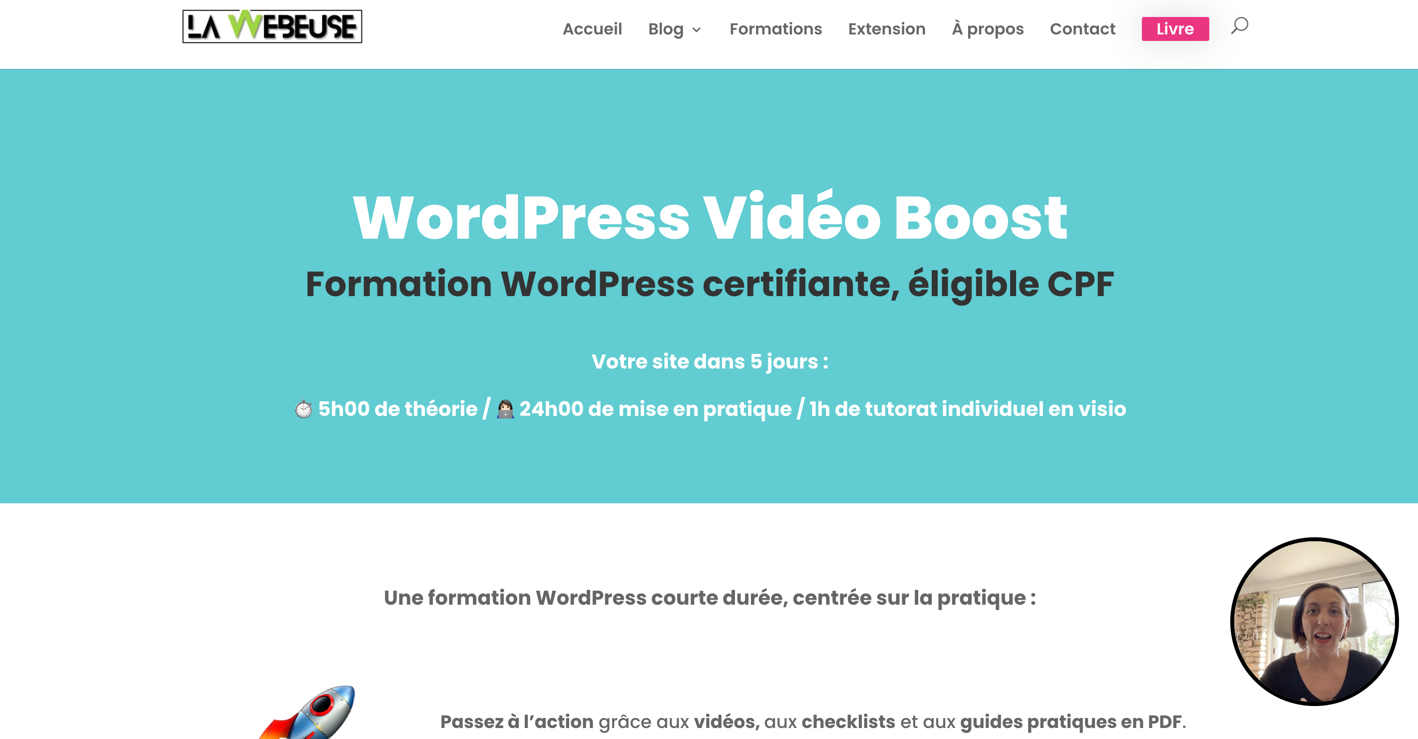 Formation WordPress La Webeuse