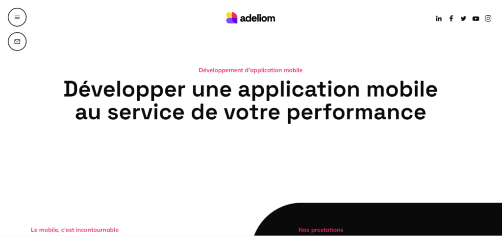 Adeliom - agence développement application mobile