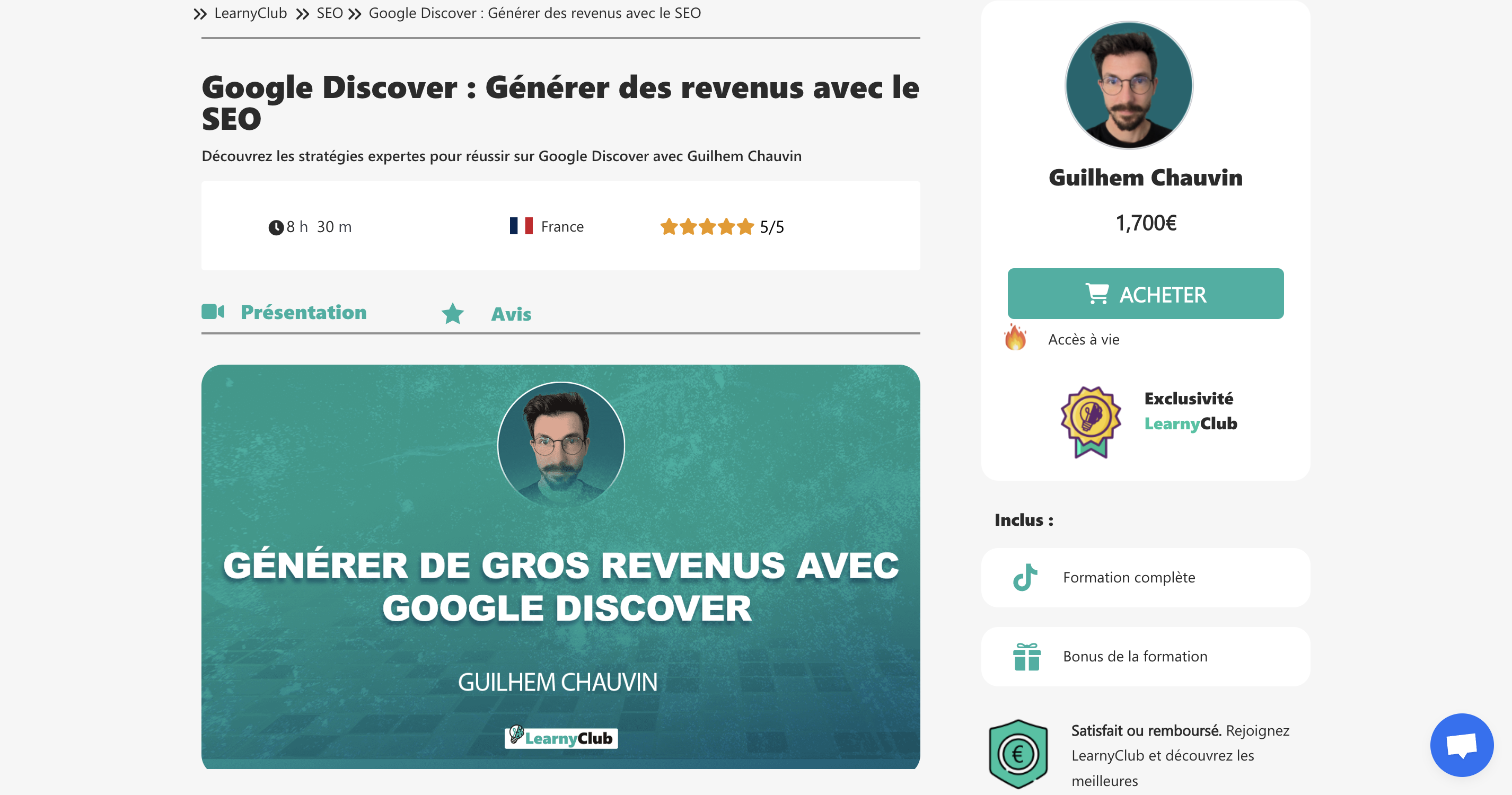 Formation Google Discover