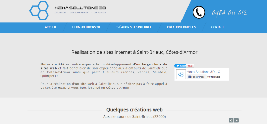 Hexa Solutions 3D - Agence web Saint-Brieuc Hexa Solutions 3D