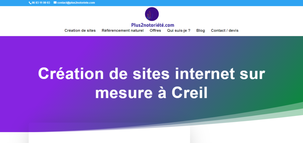 Plus2notoriété com - Agence web Creil Plus2notoriété com