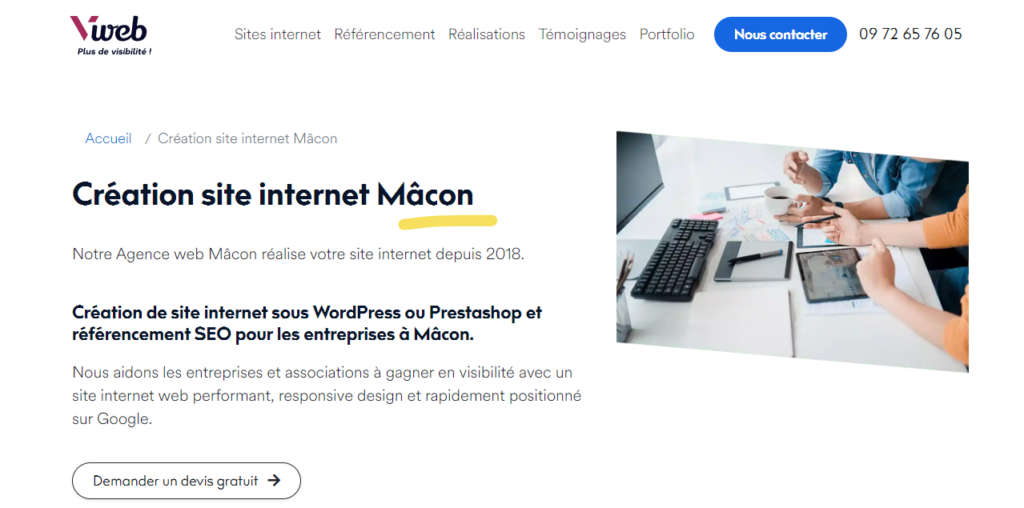 V Web - Agence web Macon V Web