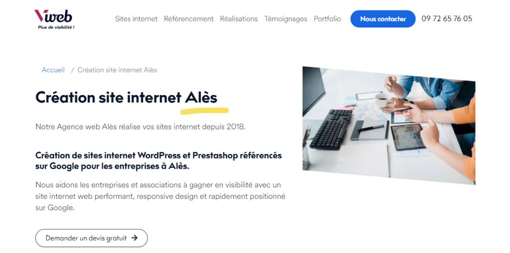 V-web - Agence Web Ales V-web