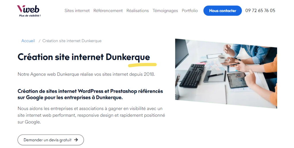 V-web - Agence web Dunkerque V-web