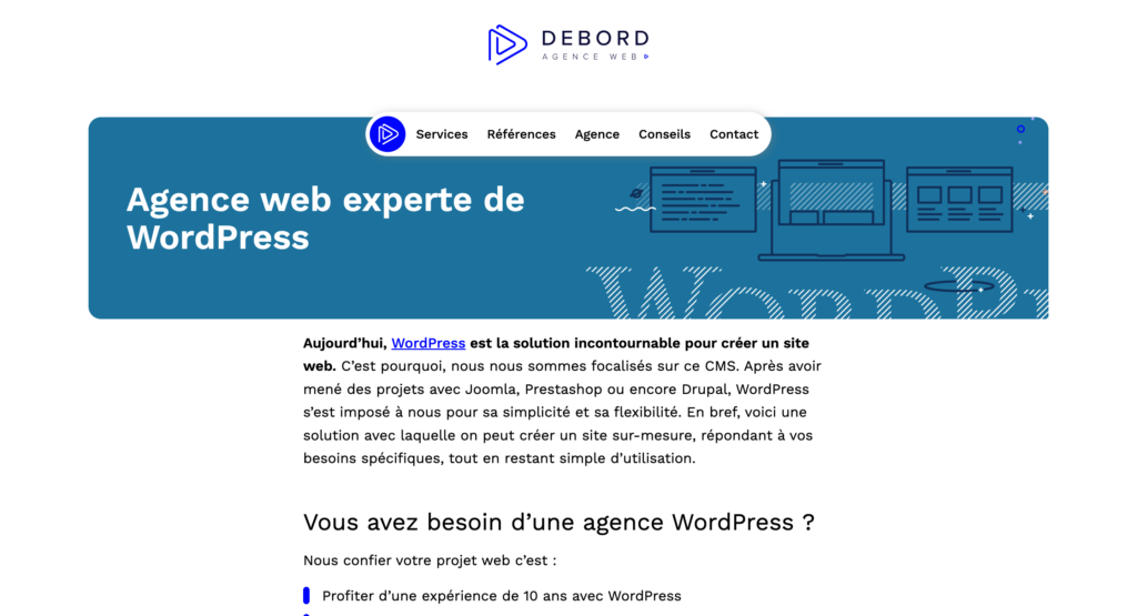 Agence debord wordpress