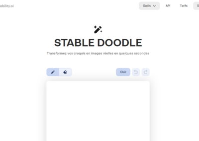 Clipdrop stable doodle interface