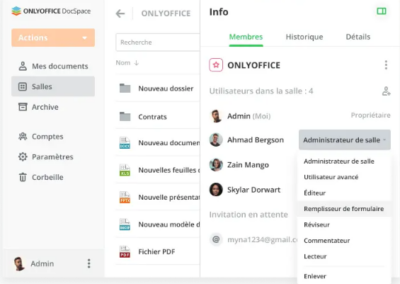 Onlyoffice - Interface Docspace