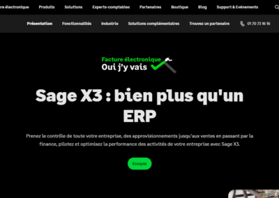 Sage X3 Website