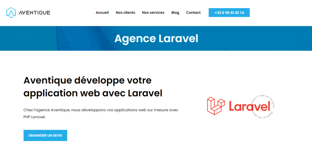 Aventique - Agence Laravel