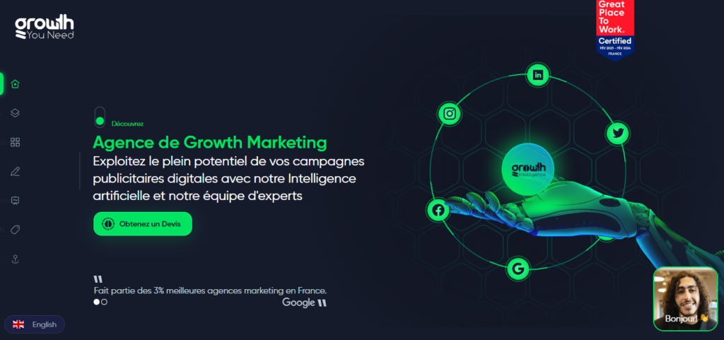 Growth you need - Agence growth marketing