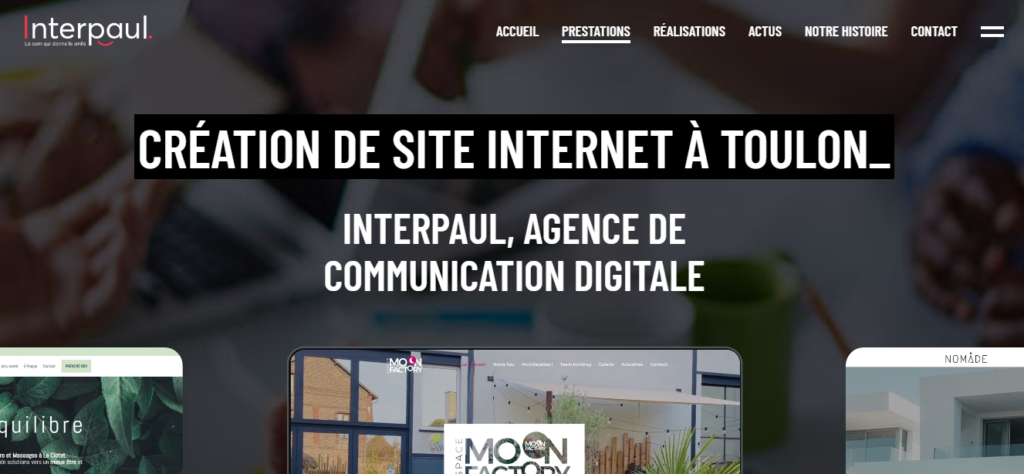 Interpaul - Création site internet Toulon