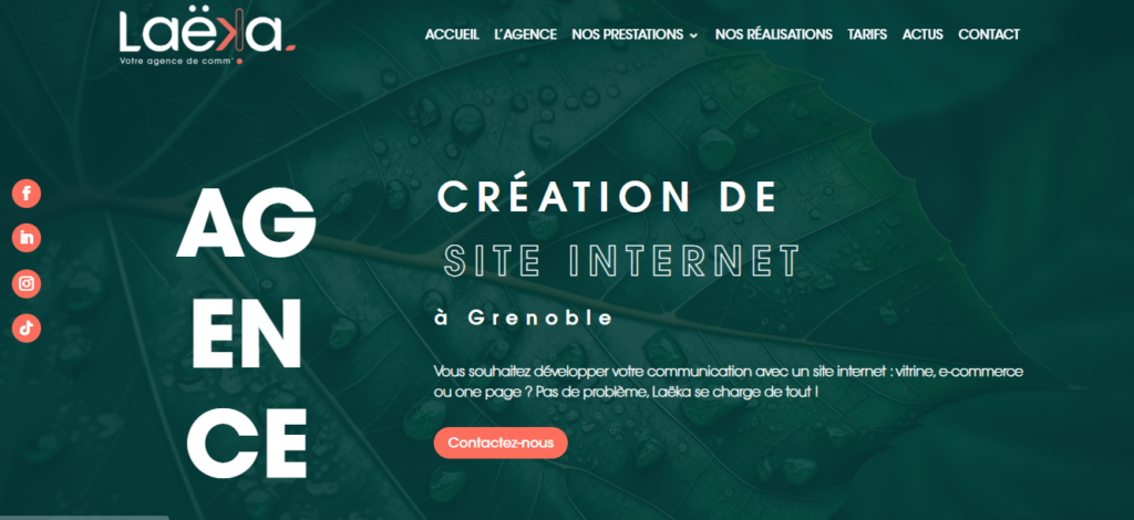 LAEKA - Création de site internet Grenoble
