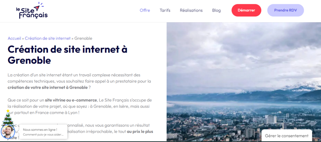 Le Site Français - Création de site internet Grenoble