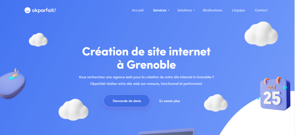 Okparfait - Création de site internet Grenoble