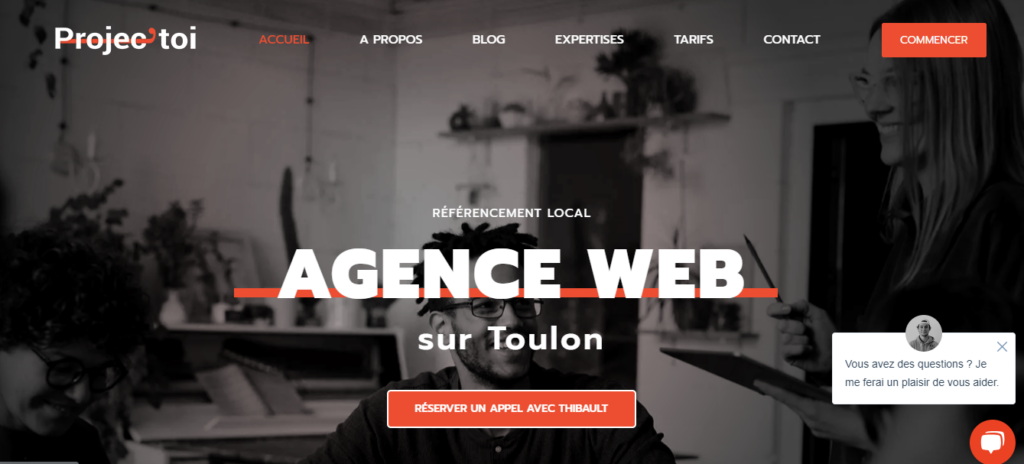 Projec'toi - Création site internet Toulon
