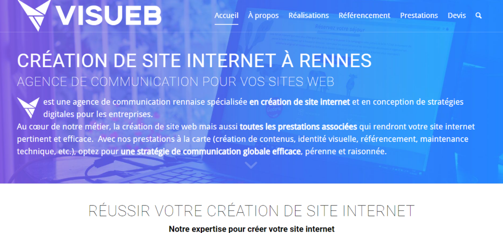 VISUEB - Création site internet rennes