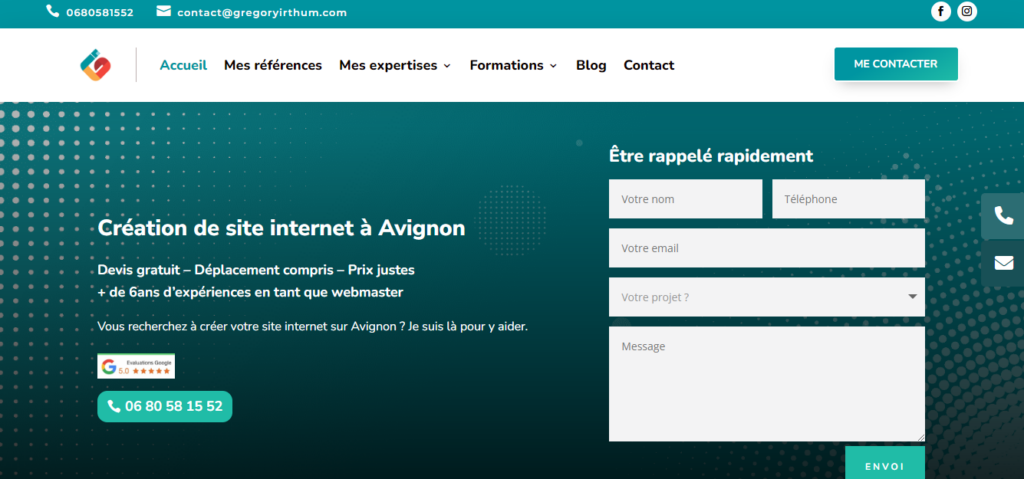 Création site internet Avignon