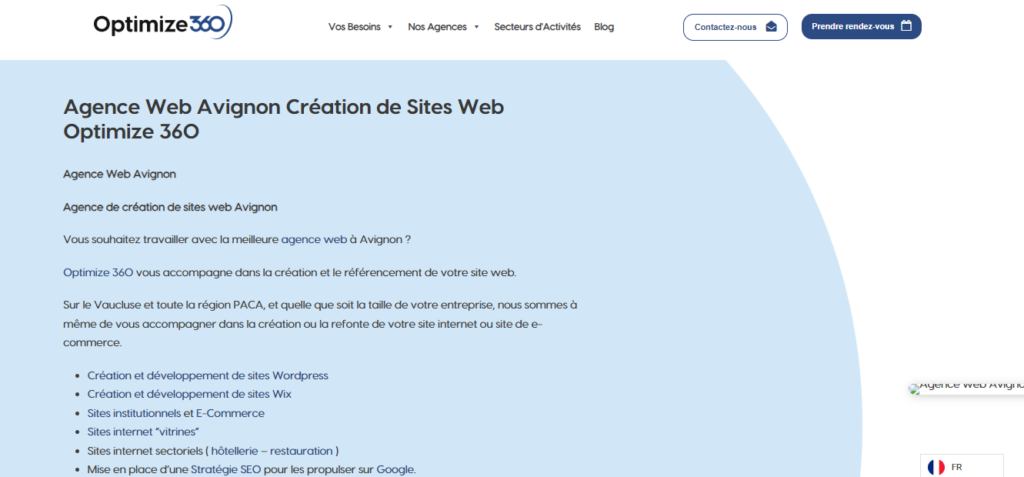 optimize360 - creation site internet avignon