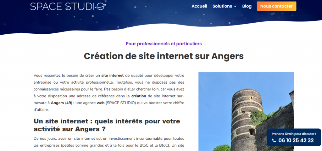 space studio - creation site internet angers