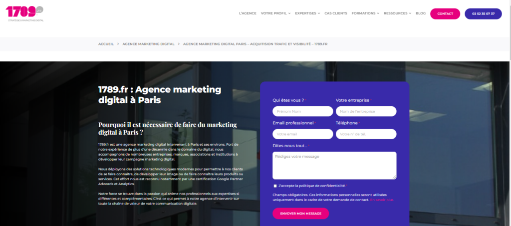 1789.fr - Agence de marketing digital Paris