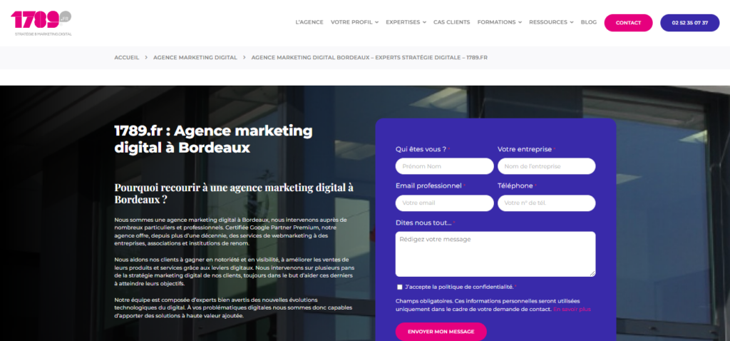 1789.fr - Agence marketing digital Bordeaux