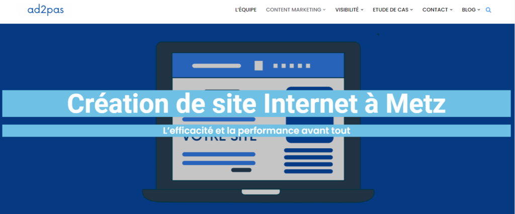 Ad2pas - Création site internet Metz